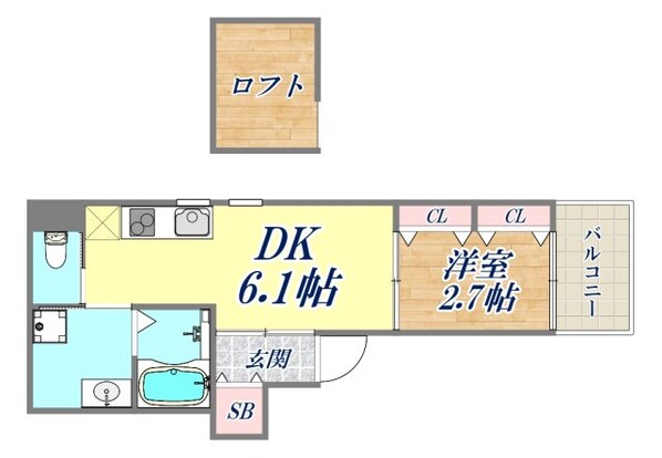 KTIレジデンス武庫川2の物件間取画像